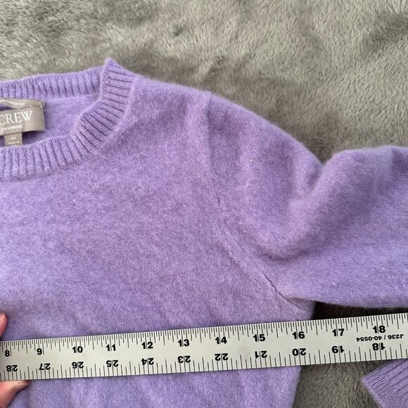 J. Crew Cashmere Cropped  Sweater XS Women's Lavender Purple - Picture 6 of 7